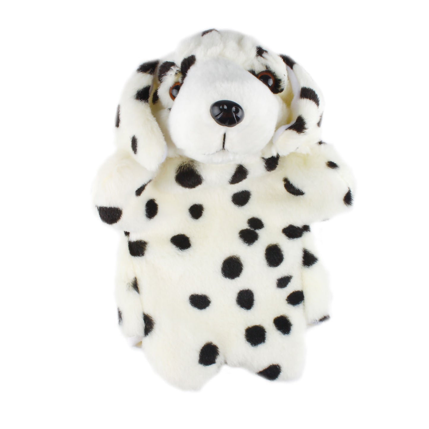 Andux Hand Puppet Soft Stuffed Animal Toy (SO-12 Dog-Spotted )