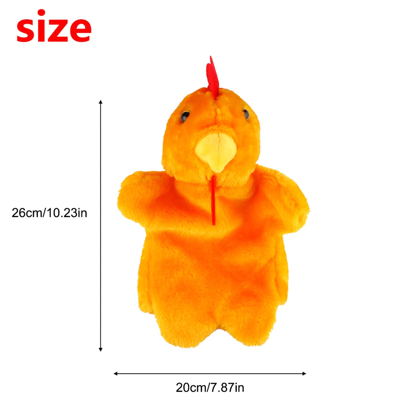 Andux Hand Puppet Soft Stuffed Animal Toy (SO-13 Cock)