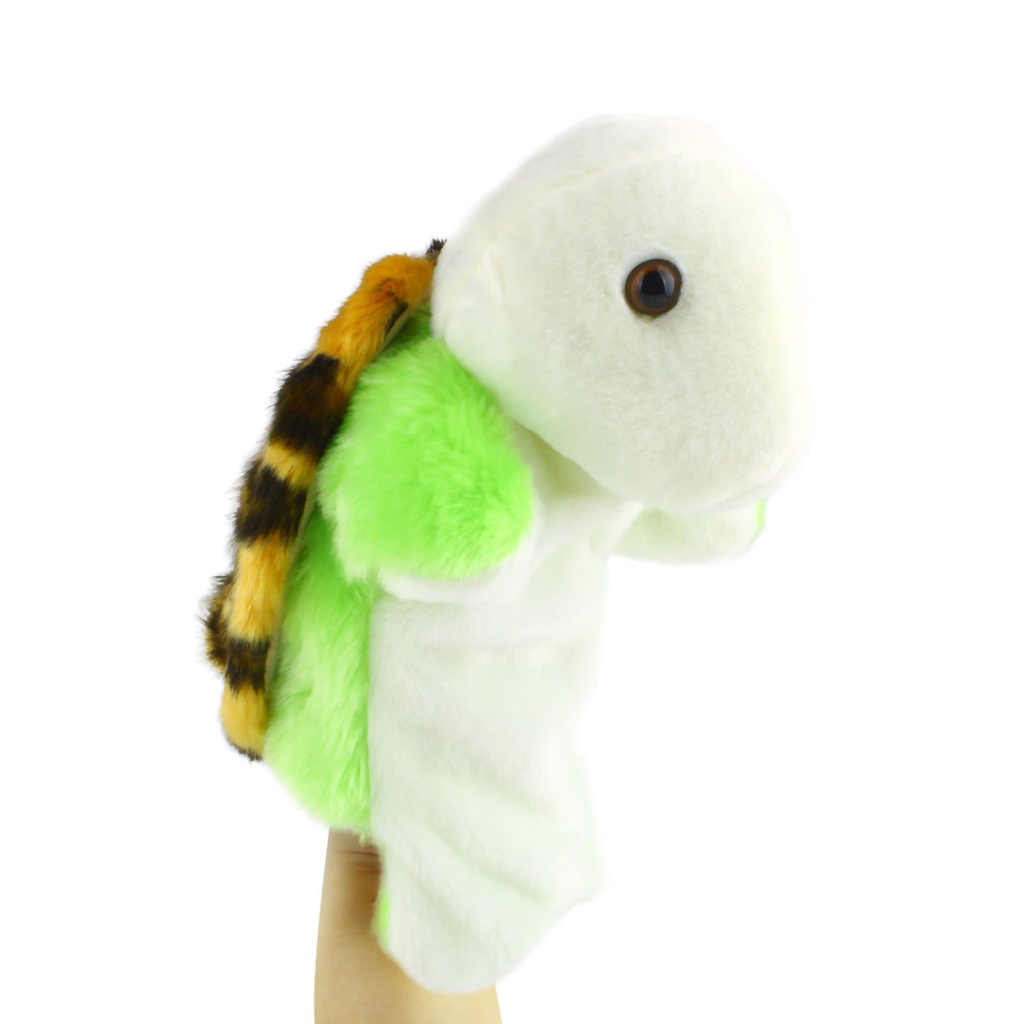 Andux Hand Puppet Soft Stuffed Animal Toy (SO-15 Light Green Tortoise)