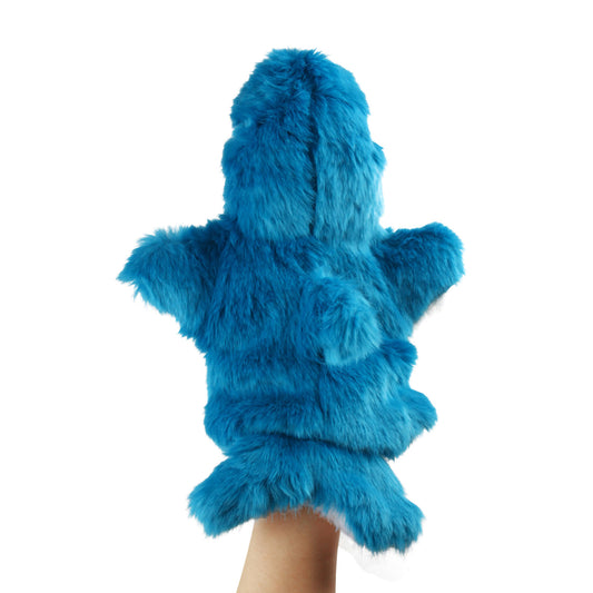 Andux Hand Puppet Soft Stuffed Animal Toy (SO-21 Shark-Blue)