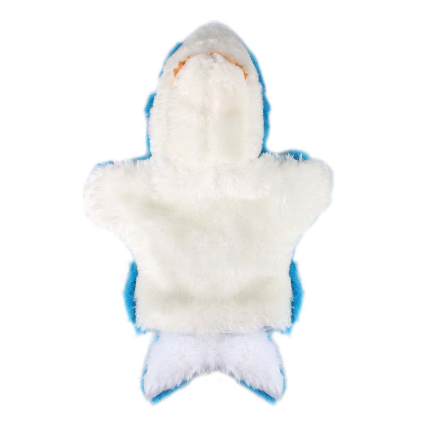 Andux Hand Puppet Soft Stuffed Animal Toy (SO-21 Shark-Blue)