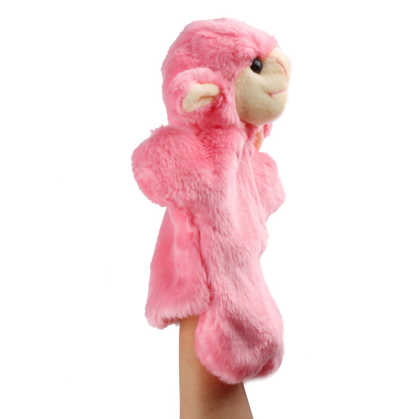 Andux Hand Puppet Soft Stuffed Animal Toy (SO-25 Sheep-Pink)