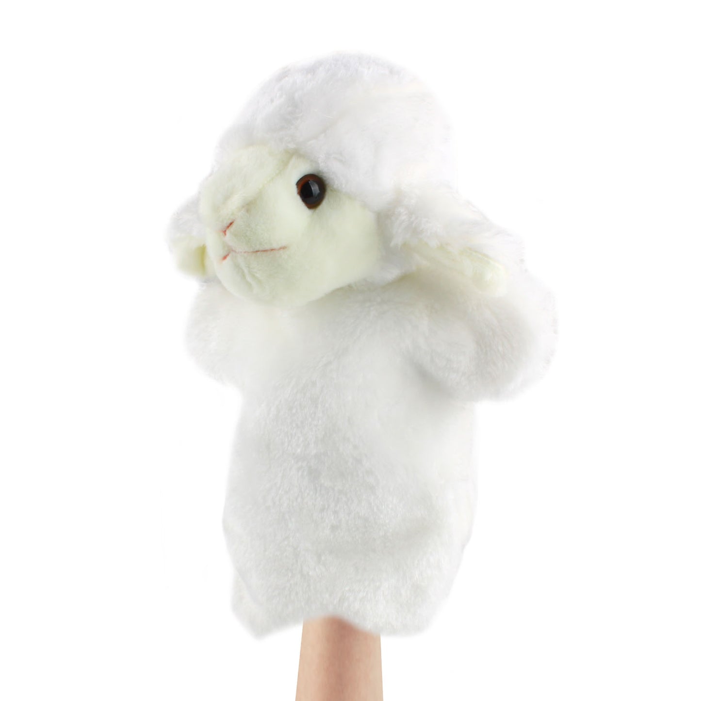 Andux Hand Puppet Soft Stuffed Animal Toy (SO-26 Sheep-White)