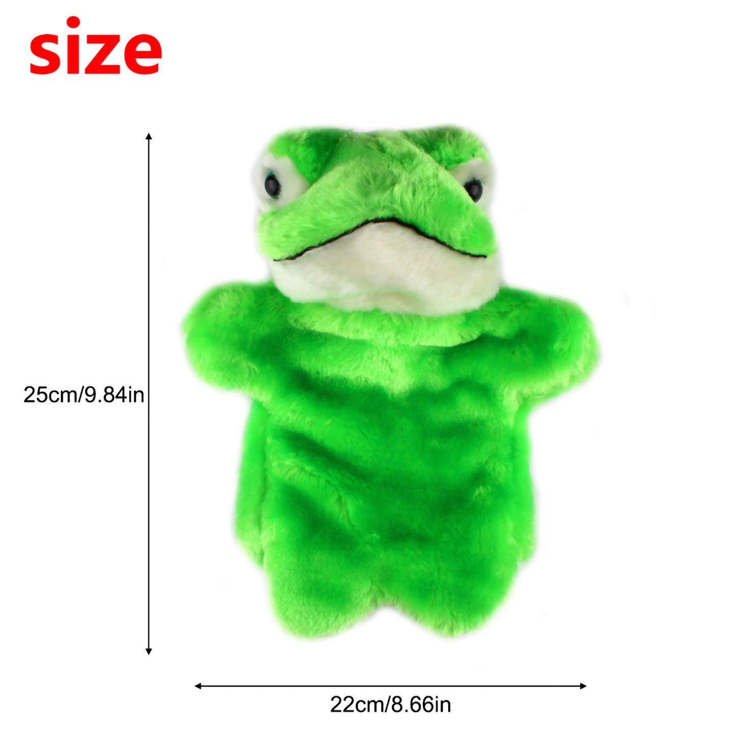 Andux Hand Puppet Soft Stuffed Animal Toy (SO-30 Frog)