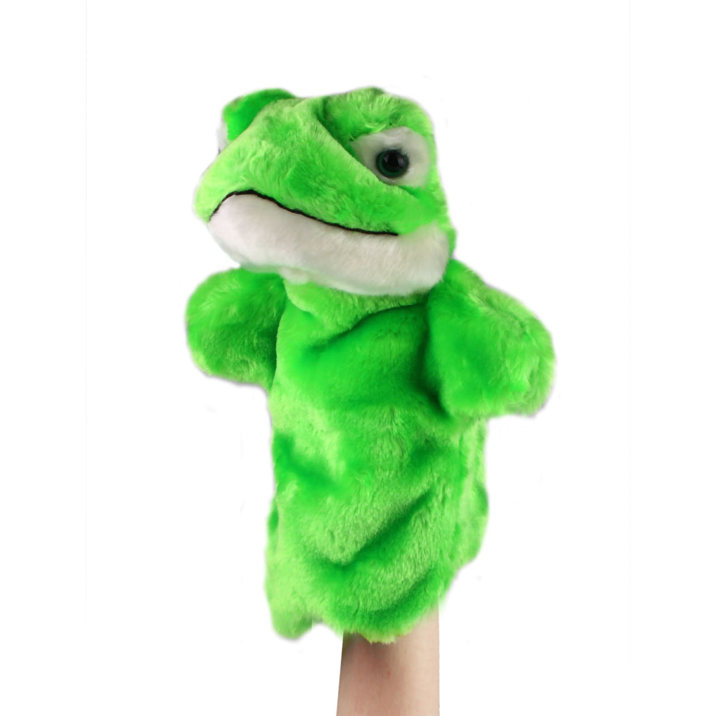 Andux Hand Puppet Soft Stuffed Animal Toy (SO-30 Frog)