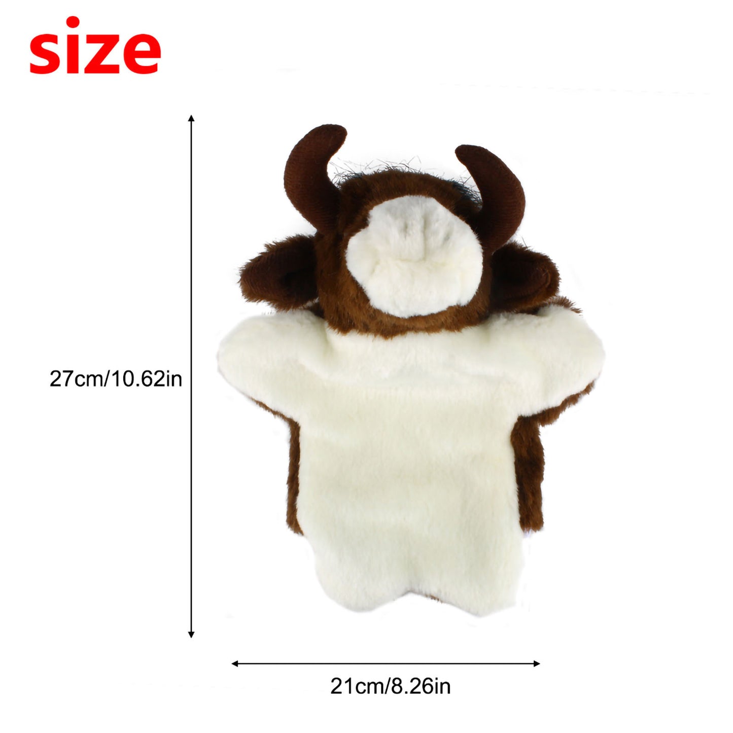 Andux Hand Puppet Soft Stuffed Animal Toy (SO-36 Bull)