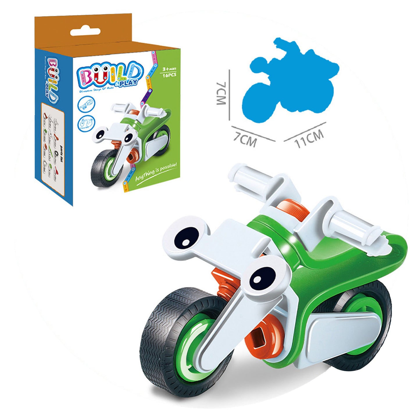 NOOLY 4 Pcs STEM Toys for Kids,Building Toys Kit J-403