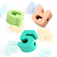 NOOLY 51 Pieces Wooden Lacing Beads for 3 Year Old CSJM-01 (Letter and Number )