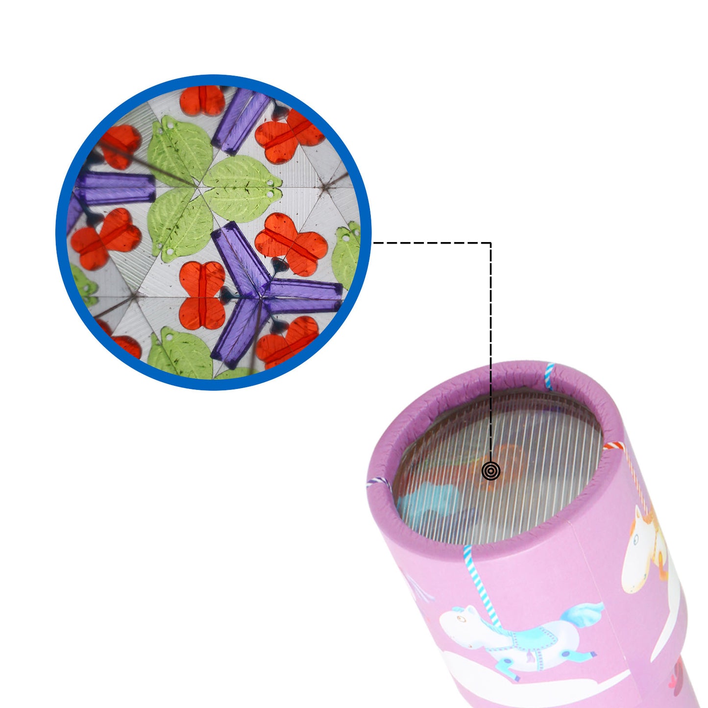 NOOLY Kaleidoscopes Educational Toy KaleidoscopeZWHT0206 (2 Pcs,Abby's Nut + Park)