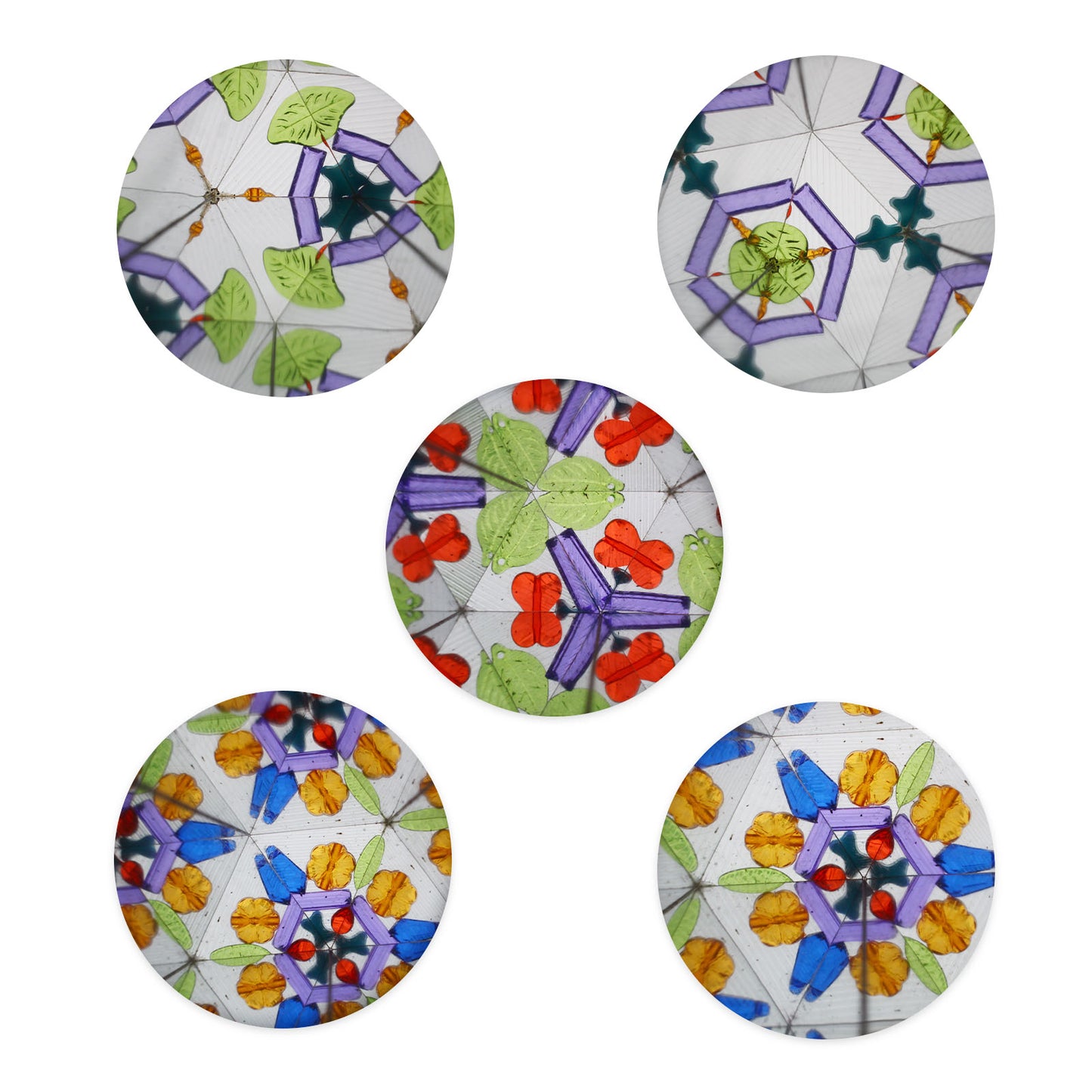 NOOLY Kaleidoscopes Educational Toy KaleidoscopeZWHT0206 (2 Pcs,Abby's Nut + Park)