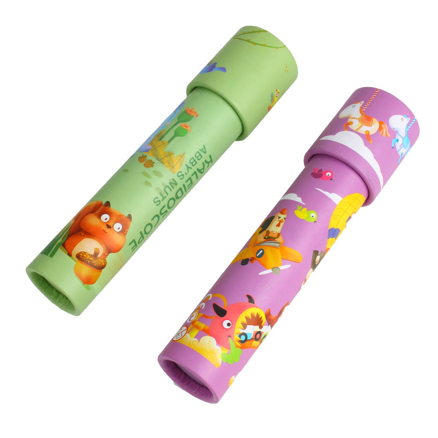 NOOLY Kaleidoscopes Educational Toy KaleidoscopeZWHT0206 (2 Pcs,Abby's Nut + Park)