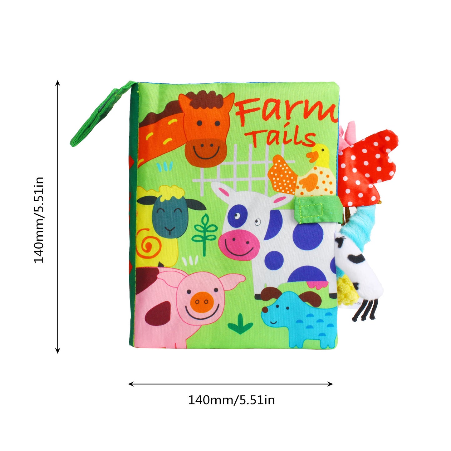 NOOLY Soft Cloth Book for Baby/Infant Aged 0-3 BBBS-01 (Farm Animals)