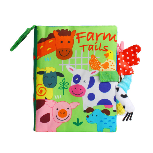 NOOLY Soft Cloth Book for Baby/Infant Aged 0-3 BBBS-01 (Farm Animals)