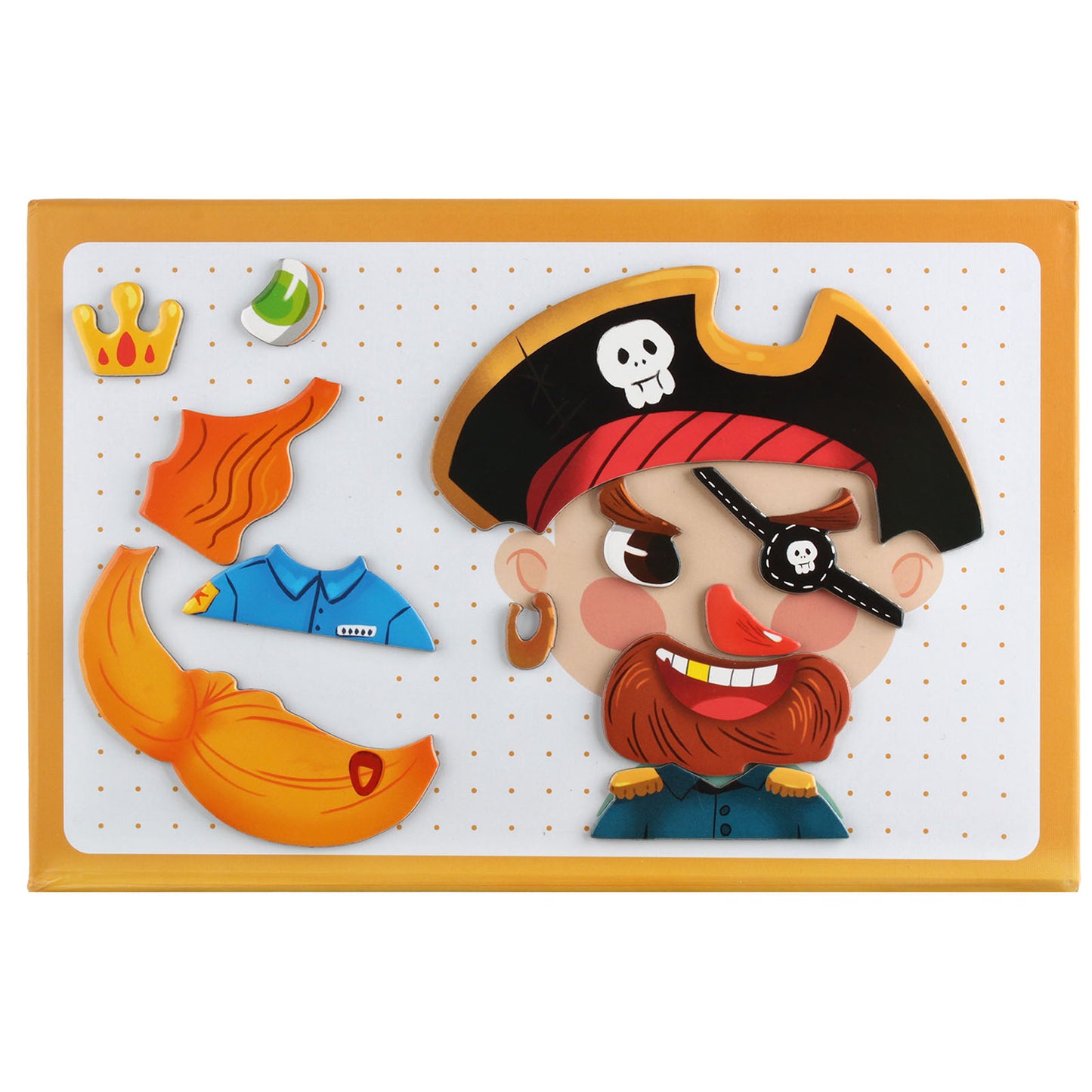 NOOLY Magnetic Jigsaw Puzzles with Storage Case for Kids Age 3+ CLPT-01 (Face-Level 3)