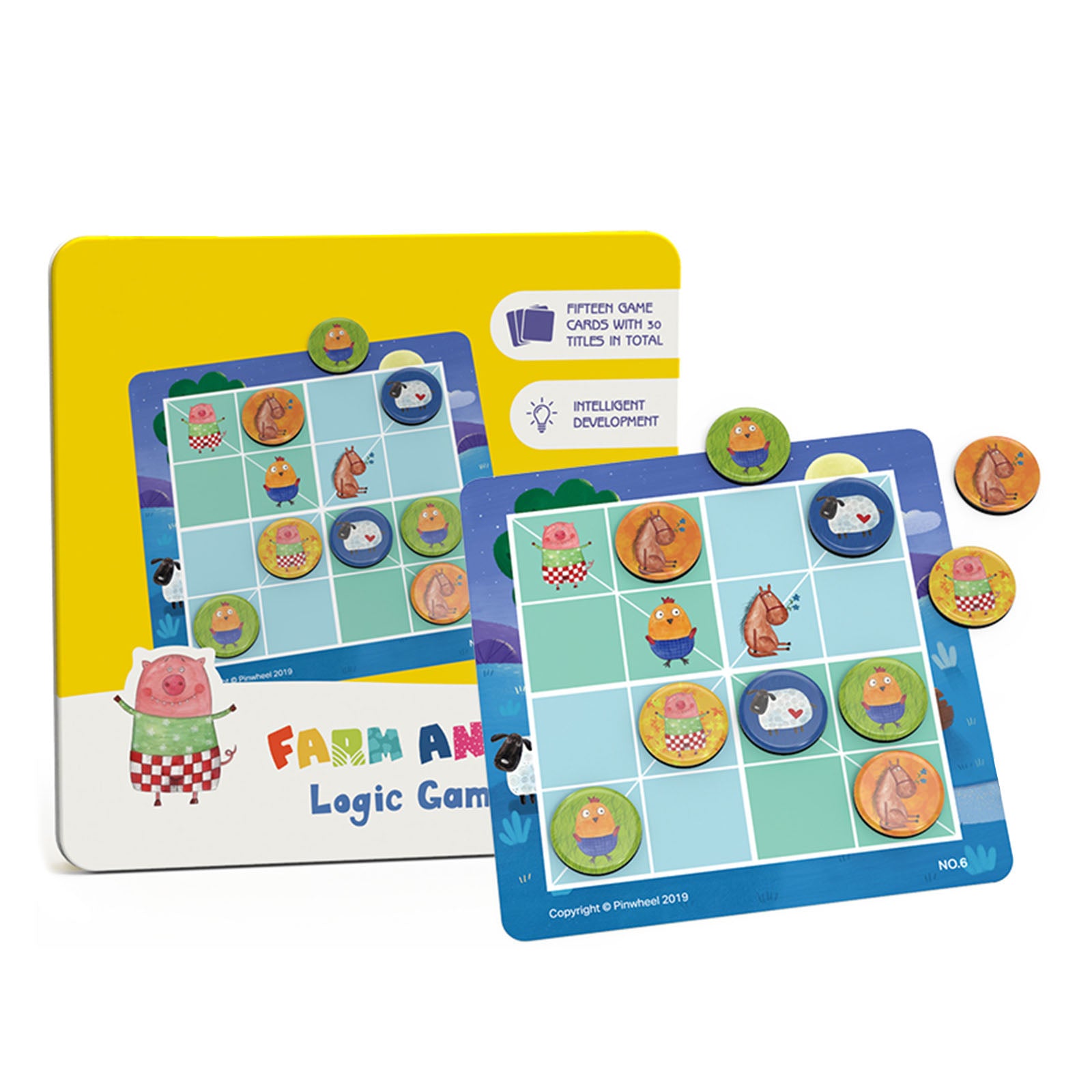 NOOLY Sudoku Puzzle Game Toys, Magnetic Sudoku Logical Thinking Games  Educational Toys for Kid PW0414 (Logic game-Farm animal) – Nooly Toys