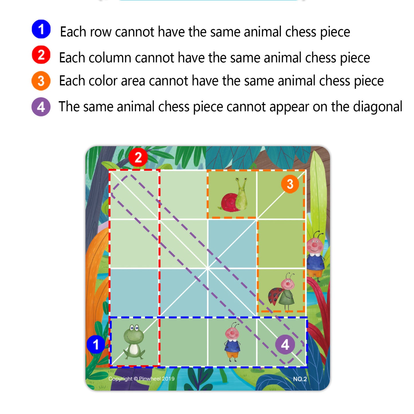 NOOLY Sudoku Puzzle Game Toys,  PW0415 (Logic game-Pond animal)