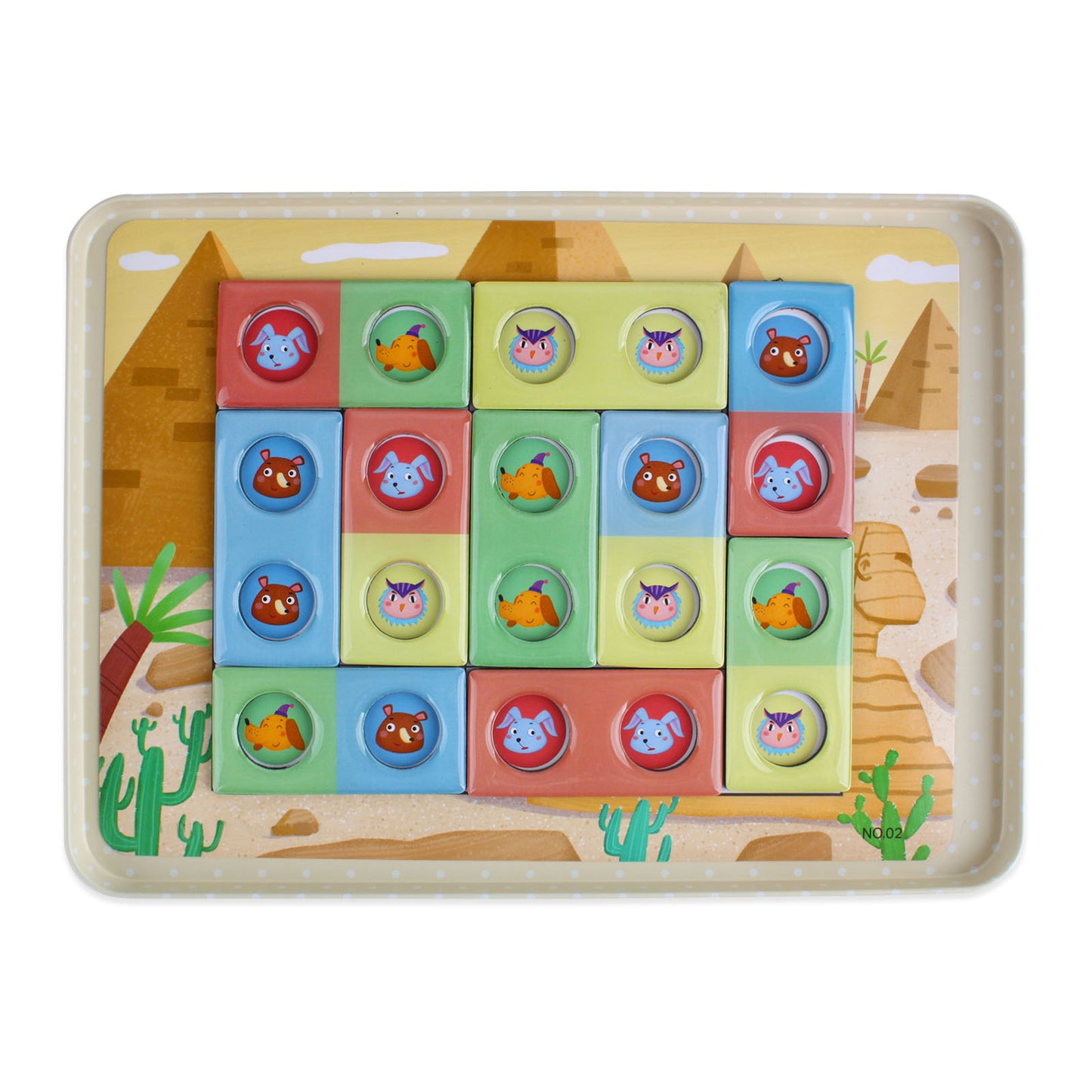 NOOLY Matching Game, Puzzle Game for Kids, PW0423 ( Around the world)