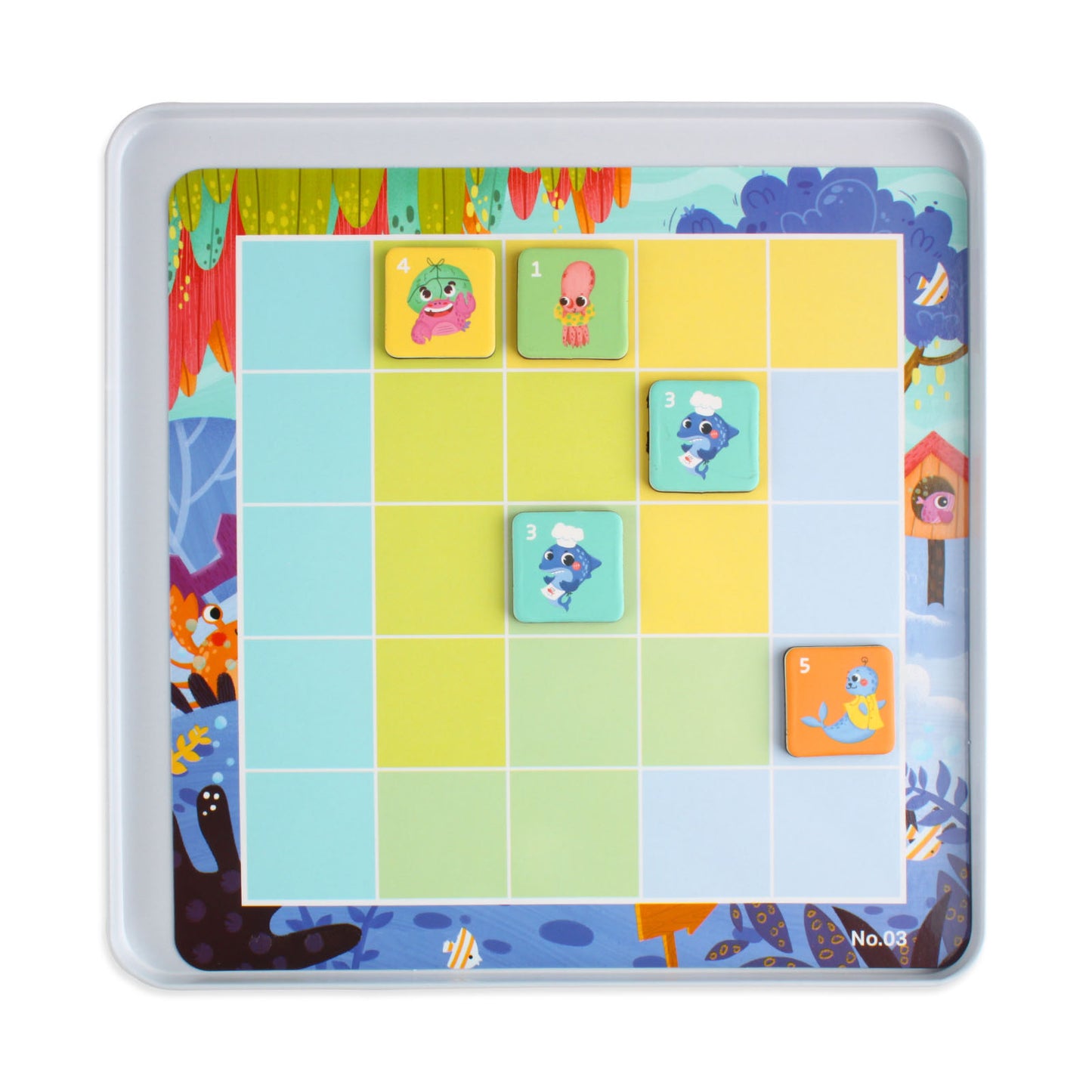 NOOLY Sudoku Puzzle Game Toys,  PW0435 (Logic game-Kingdom of the oceans)