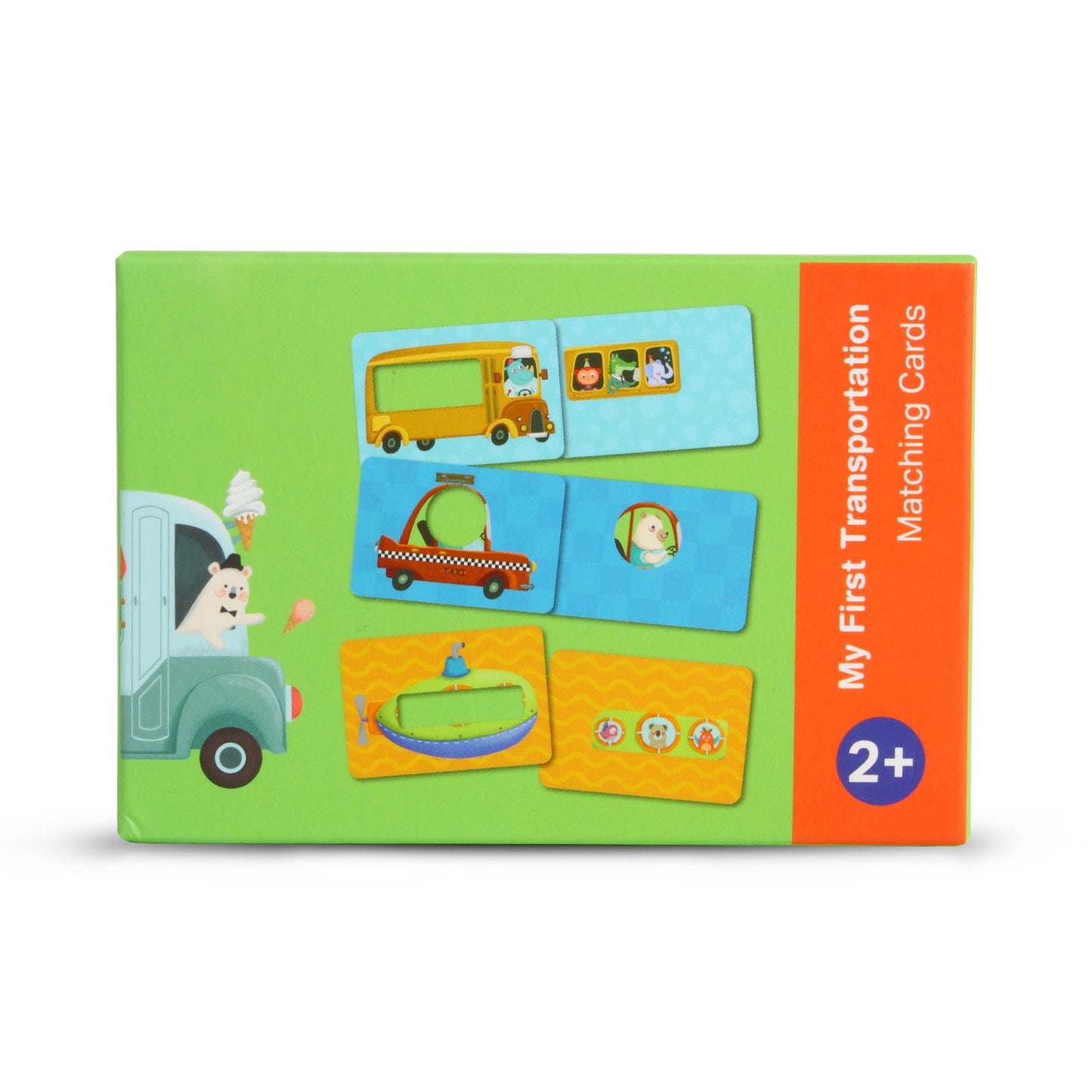 NOOLY Matching Game Puzzles, Montessori Matching Cards Puzzle Age 3+ PW0204 (Transportation)