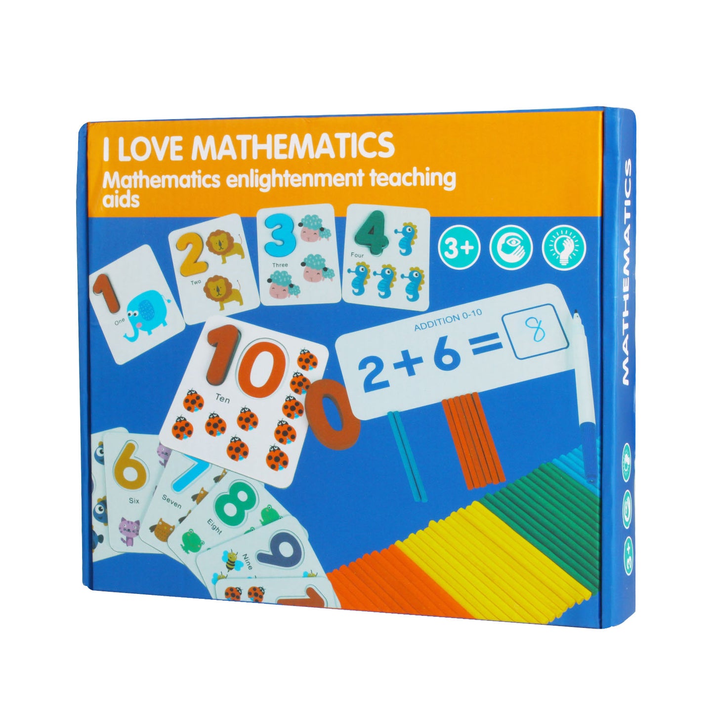 NOOLY Math Flash Cards, Numbers Flash Cards Montessori SZRZ-01