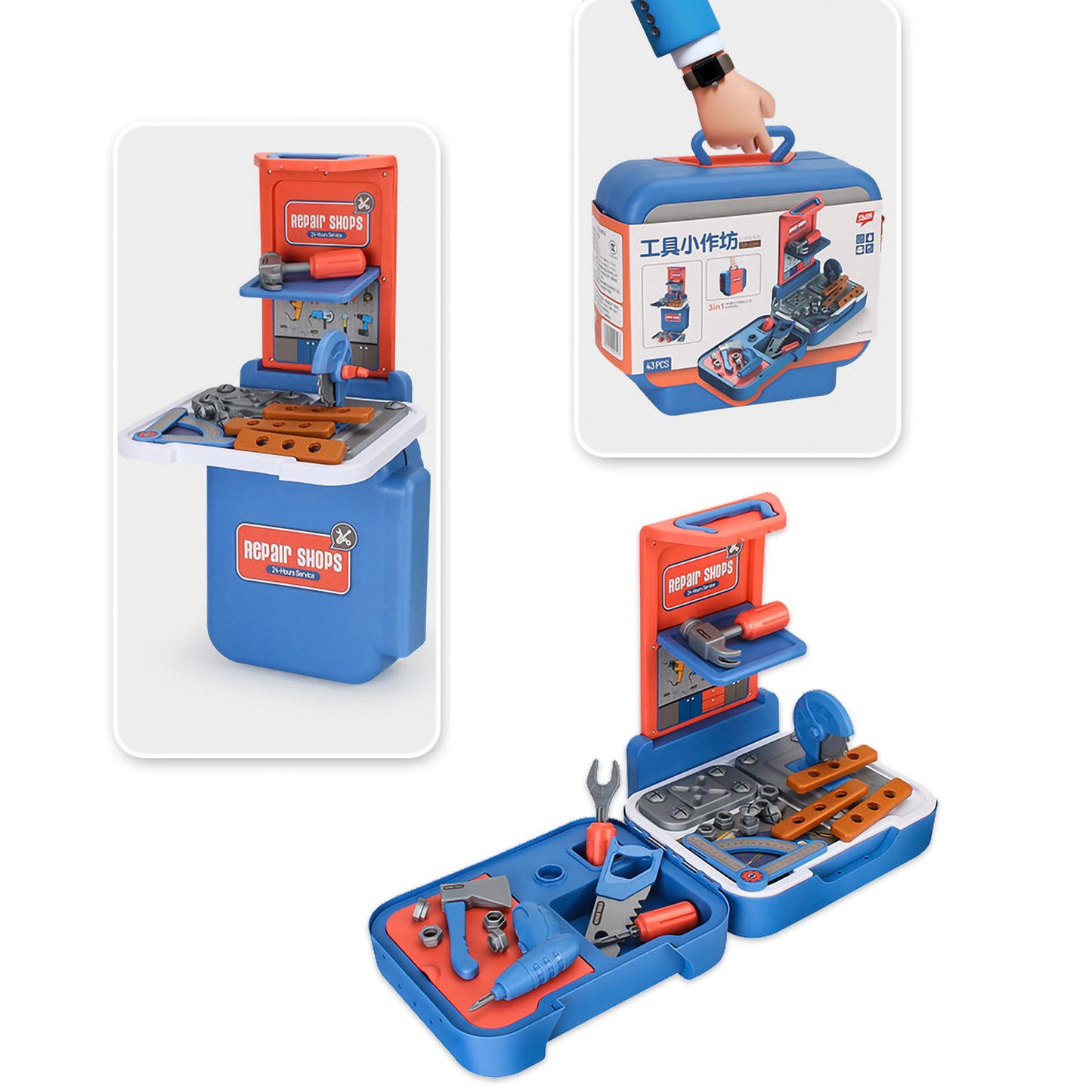 NOOLY Toddler Tool Set, Pretend Role Play FZWXGJ-01 25737