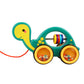 NOOLY Toddler Pull Toys, Pull Along Walking Toy 1 2 3 Years Old TLWJC-01 (Tortoise)