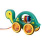 NOOLY Toddler Pull Toys, Pull Along Walking Toy 1 2 3 Years Old TLWJC-01 (Tortoise)