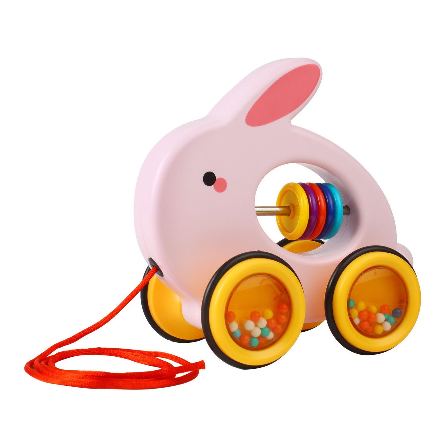 NOOLY Toddler Pull Toys, Pull Along Walking Toy 1 2 3 Years Old TLWJC-01 (Cute Rabbit)