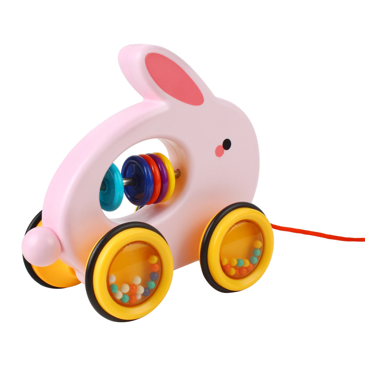 NOOLY Toddler Pull Toys, Pull Along Walking Toy 1 2 3 Years Old TLWJC-01 (Cute Rabbit)