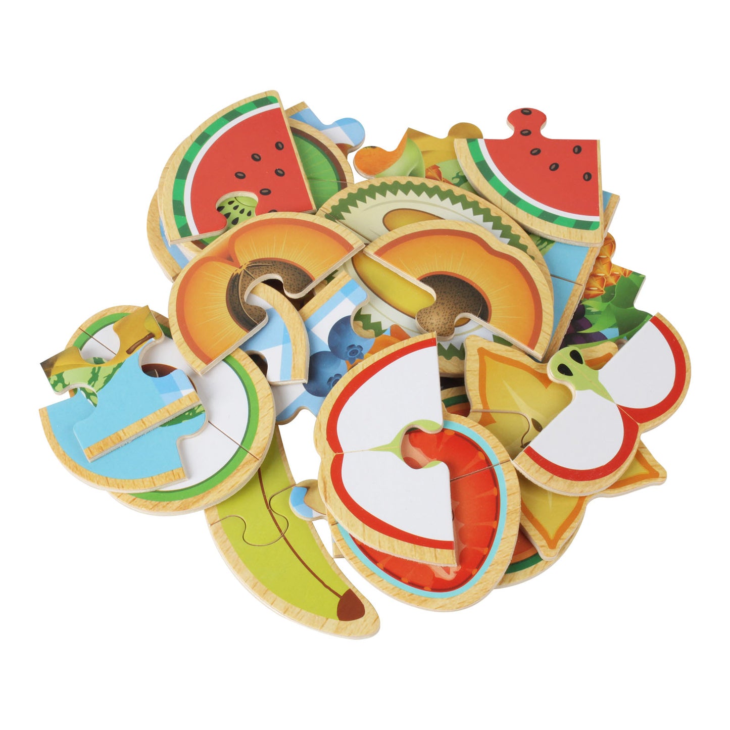 NOOLY Wooden Magnetic Cutting Fruit Toy Role Pretend Play Set QQLPB-01