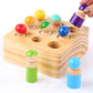 NOOLY Wooden Rainbow Peg Dolls Toys, Montessori Matching Puzzle Toy for 3+ Years Old Boys and Girls?CHR-01