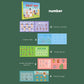 NOOLY Montessori Quiet Book for  Busy Book for Cognition Number, Animal and Traffic for 3 Years Old + Boys and Girl ZJS-01 (Number)
